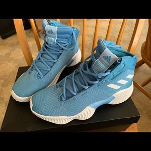 Adidas Pro Bounce 2018 light blue sneakers 8.5 NWT